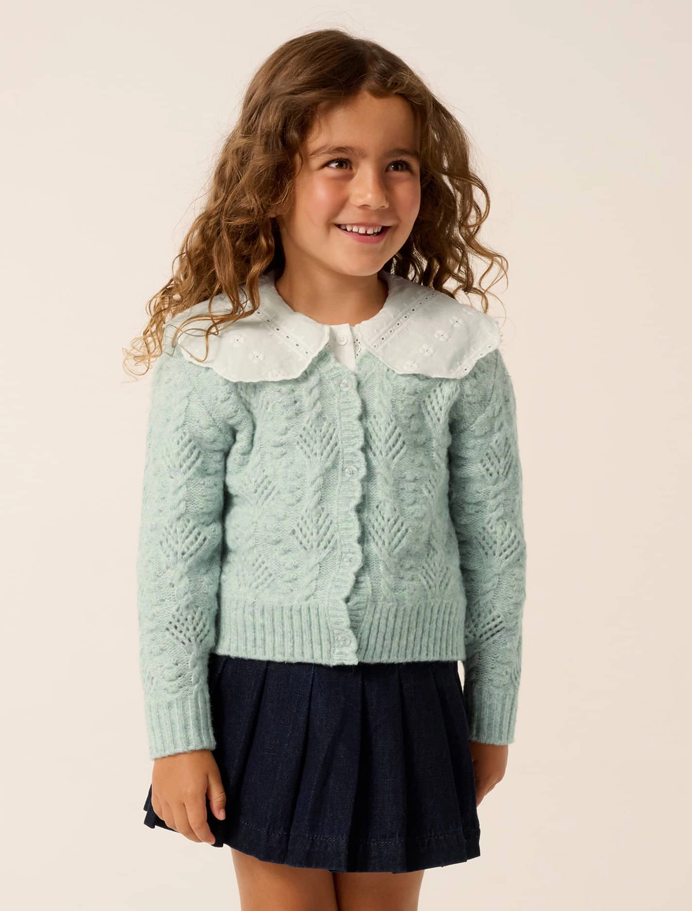Dorothea Girls Cable Cardigan