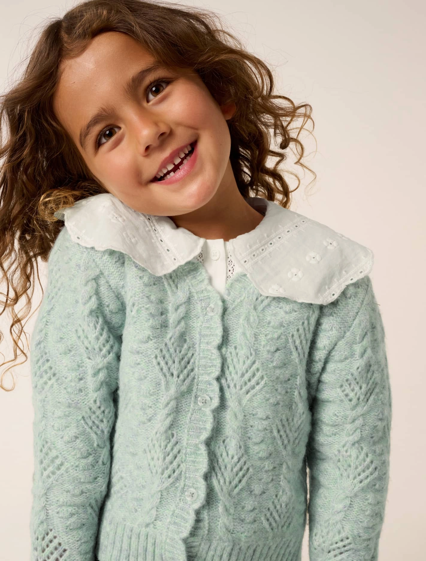 Dorothea Girls Cable Cardigan