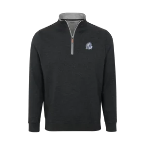 Drake Charcoal Heather Cloud Cotton Quarter Zip Pullover