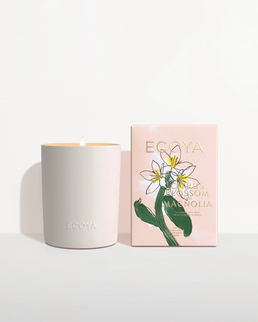 ECOYA Limited Edition Citrus Blossom & Magnolia Ceramic Madison Candle New