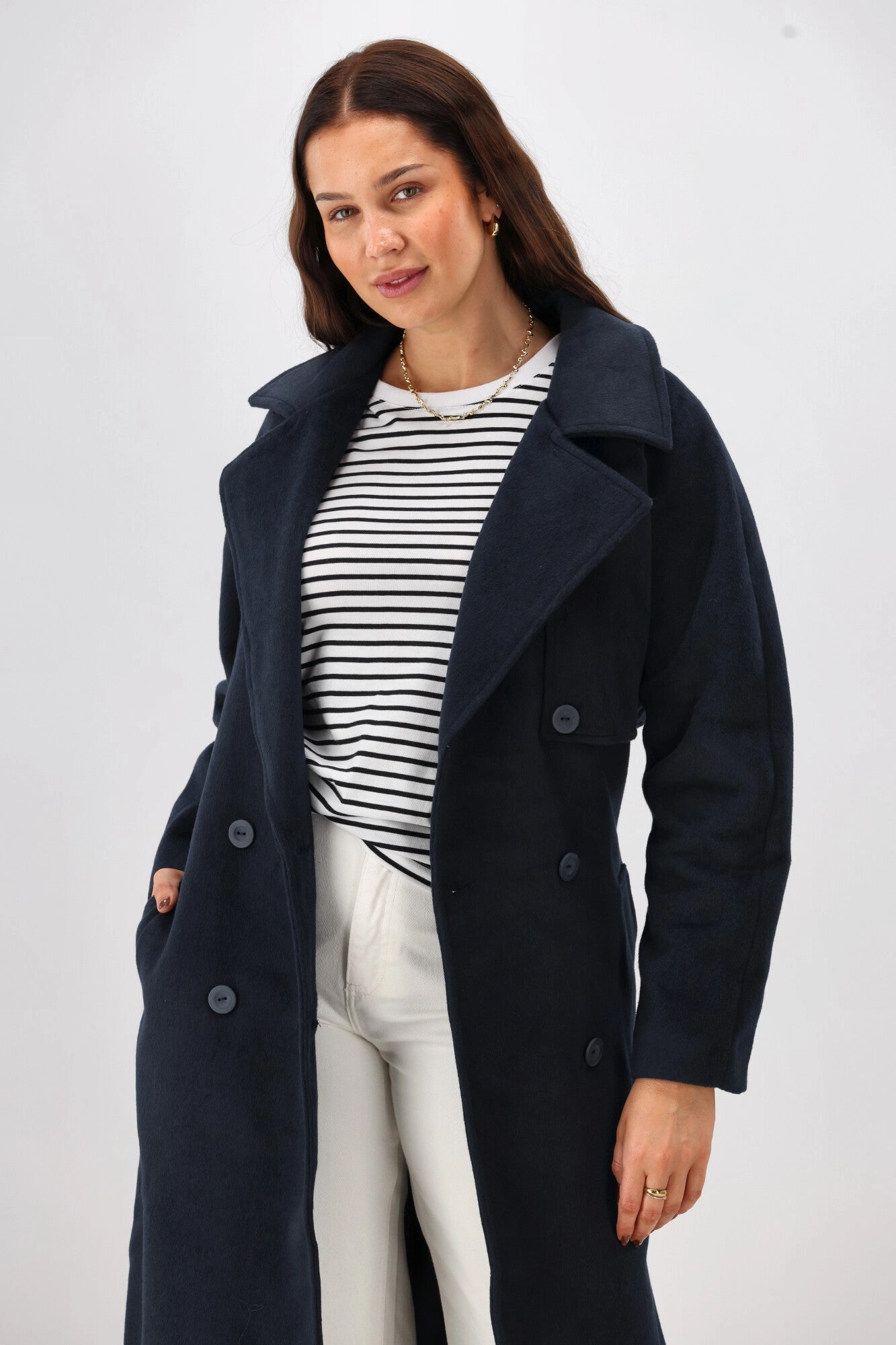 Elm Clemence Coat Dark Sapphire