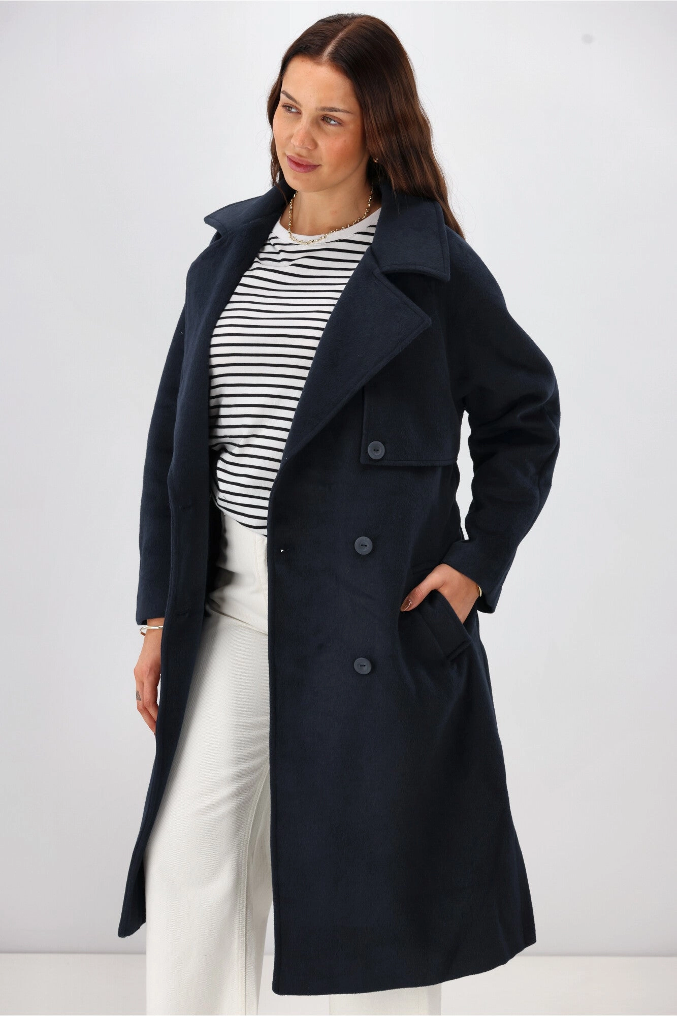 Elm Clemence Coat Dark Sapphire