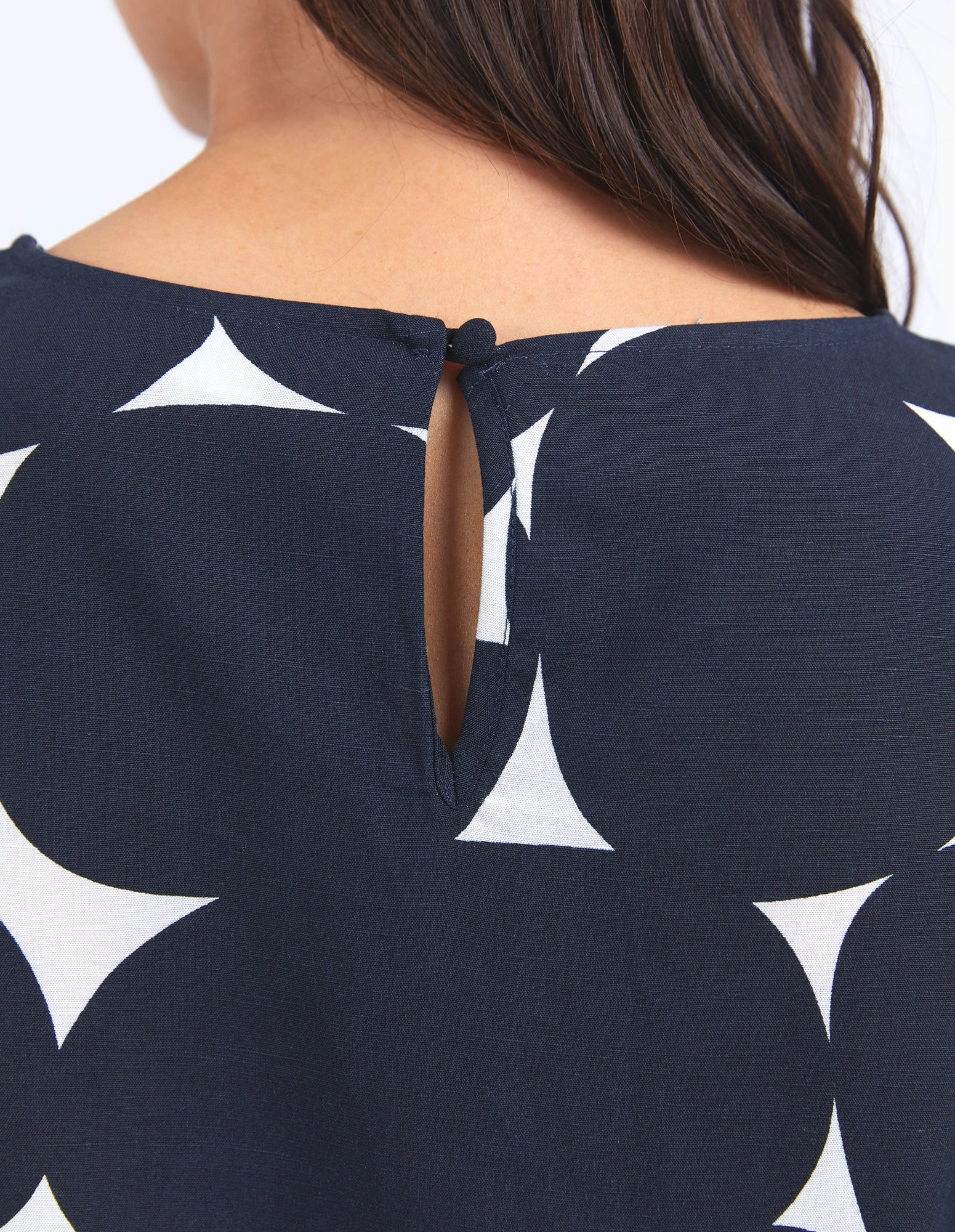 Elm Demi Spot Top Spot Print