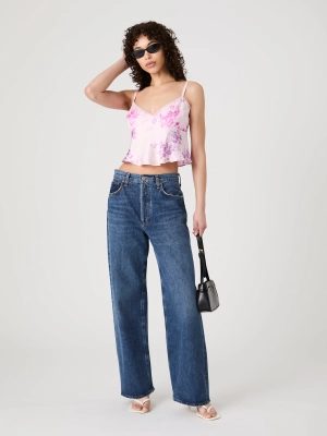 Elyria Oona Satin Babydoll Top