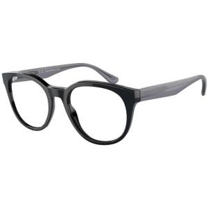 Emporio Armani Men's Eyeglasses - Shiny Black Phantos Frame Demo Lens | 3207 5017