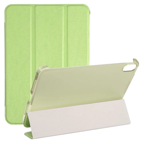 For iPad Mini Silk Texture Three-fold Horizontal Flip Leather Tablet Case with Holder