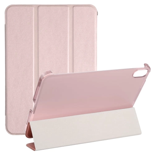 For iPad Mini Silk Texture Three-fold Horizontal Flip Leather Tablet Case with Holder