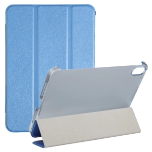 For iPad Mini Silk Texture Three-fold Horizontal Flip Leather Tablet Case with Holder