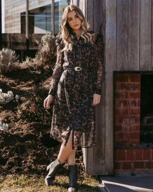 Foxwood Tulliana Leopard Dress Leopard Print