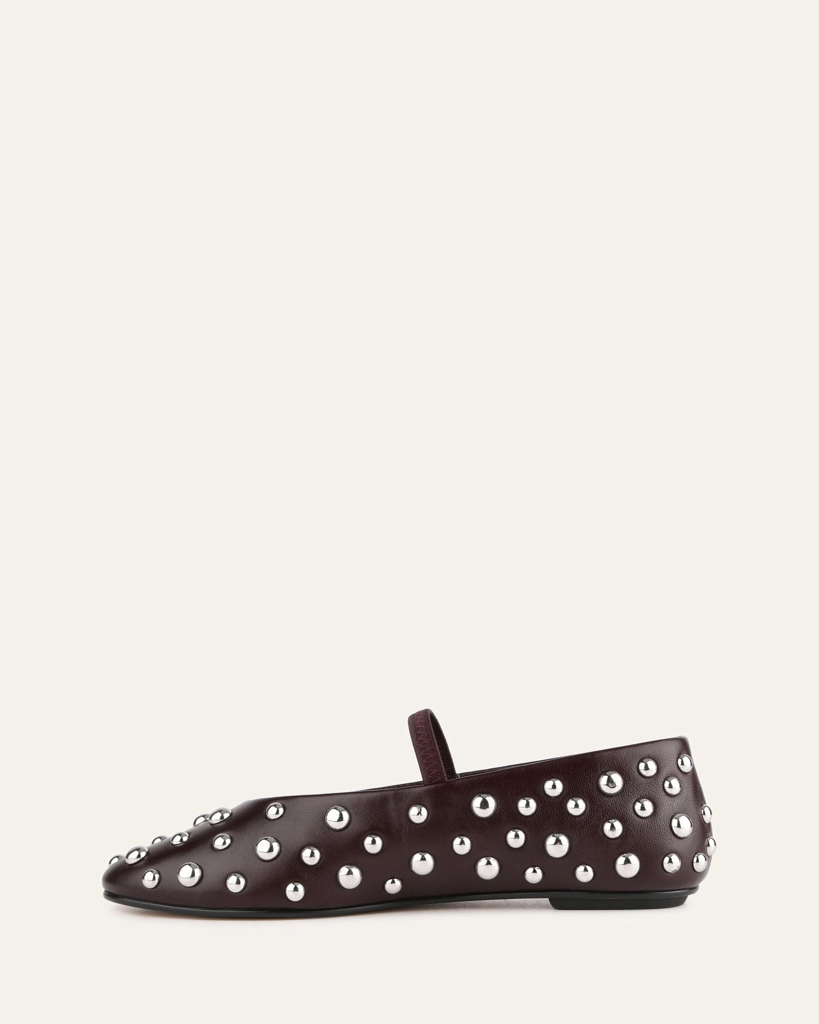 GOLDIE CASUAL FLATS MERLOT LEATHER