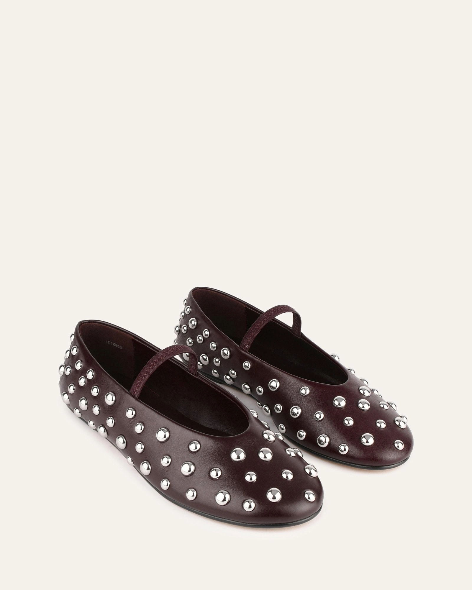GOLDIE CASUAL FLATS MERLOT LEATHER