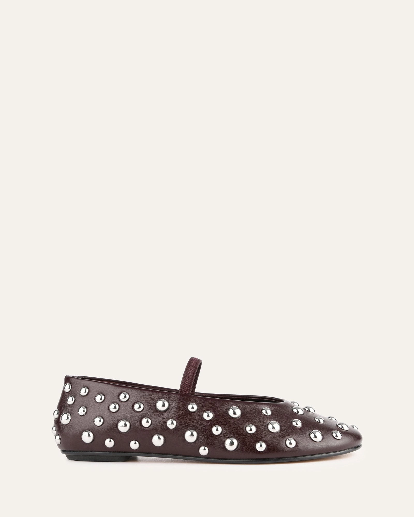 GOLDIE CASUAL FLATS MERLOT LEATHER