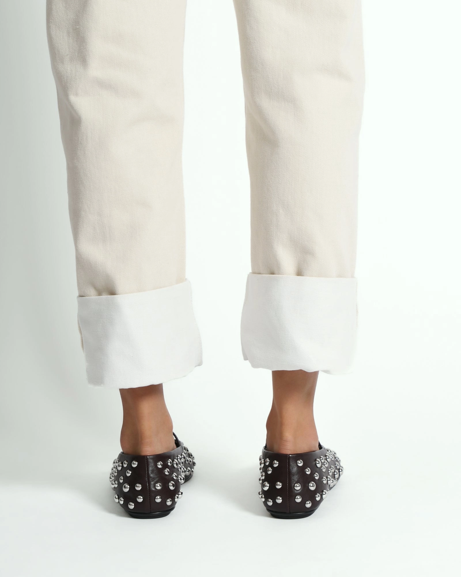 GOLDIE CASUAL FLATS MERLOT LEATHER