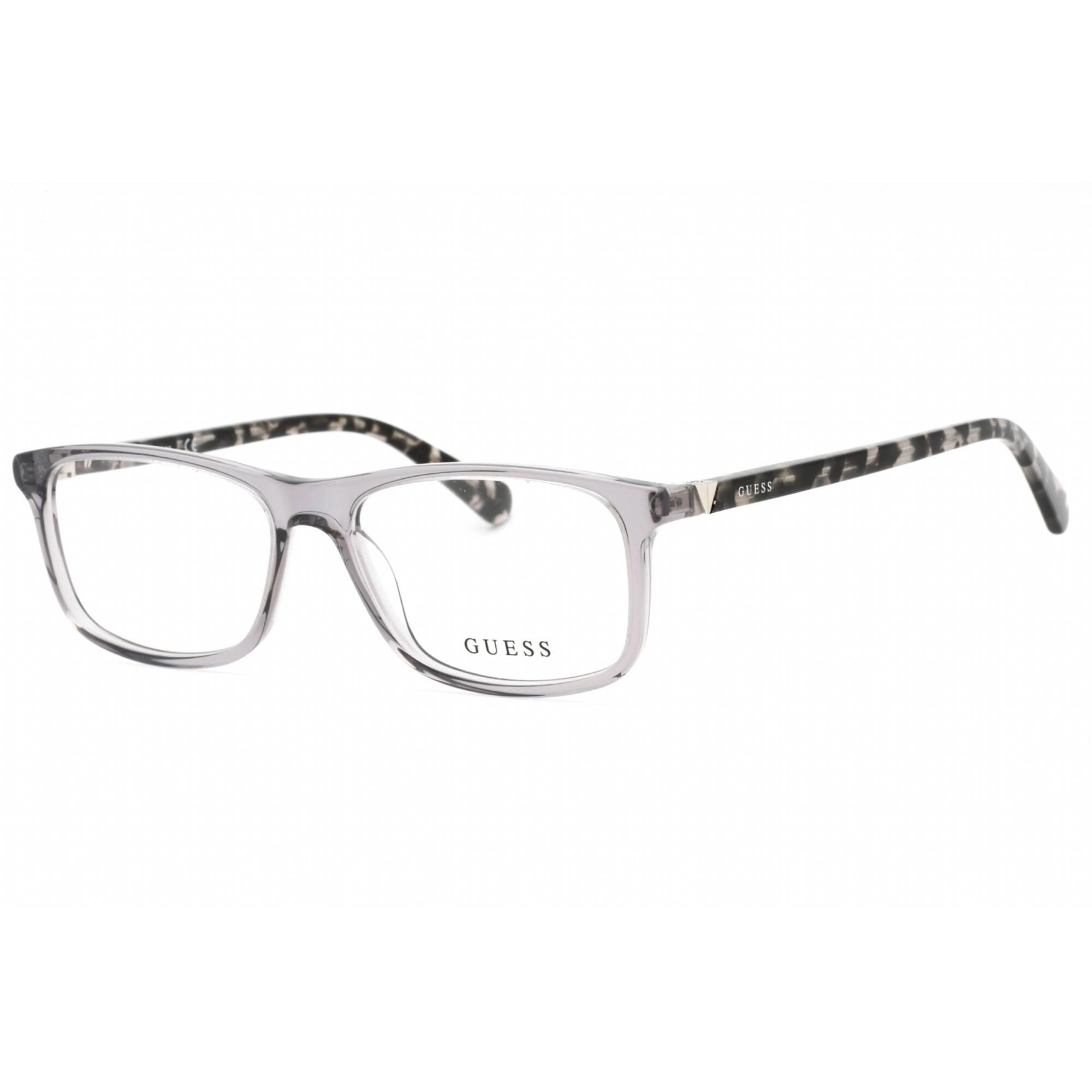 Guess Men's Eyeglasses - Grey/Other Plastic Rectangular Frame, 53 mm | GU50054 020