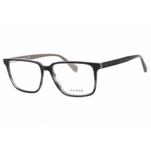 Guess Men's Eyeglasses - Matte Black Grey Plastic Square Full Rim Frame | GU50047 020