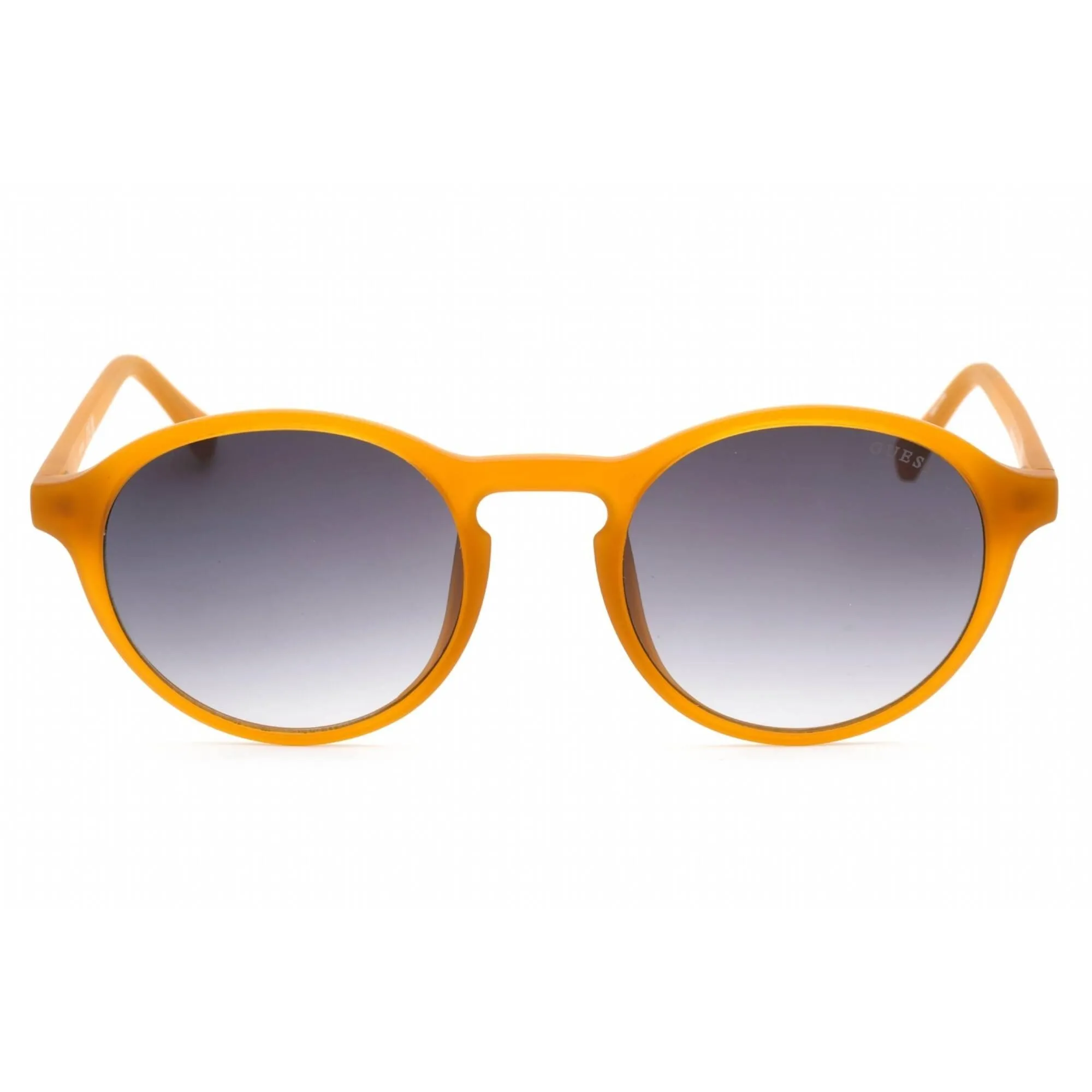 Guess Men's Sunglasses - Full Rim Matte Orange Plastic Round Shape Frame | GU00062 43B