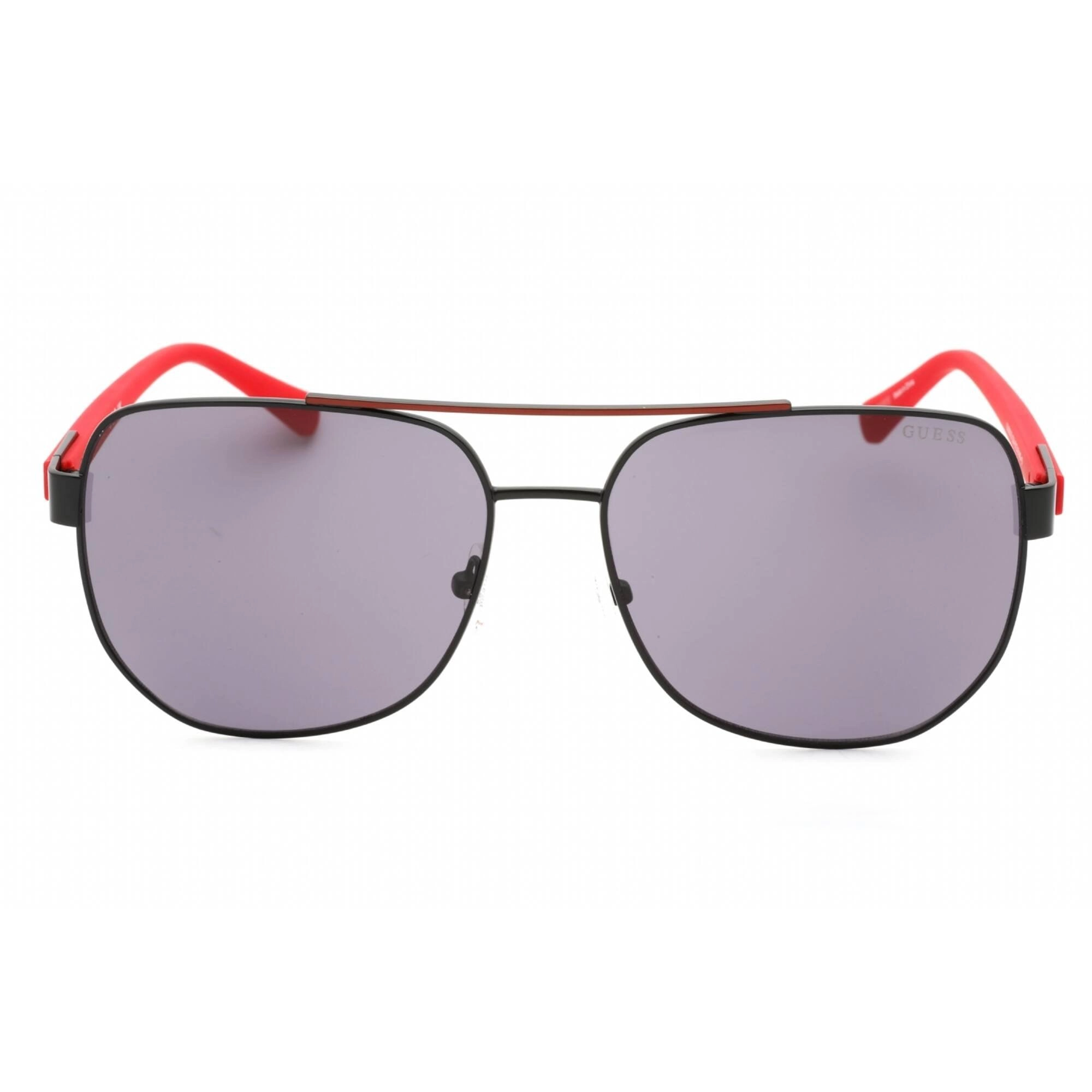 Guess Men's Sunglasses - Matte Black Metal Adjustable Nose Pads Frame | GU00015 02A