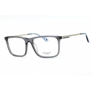 Hackett Men's Eyeglasses - Glossy Crystal Grey Plastic Rectangular Frame | HEK1273 999
