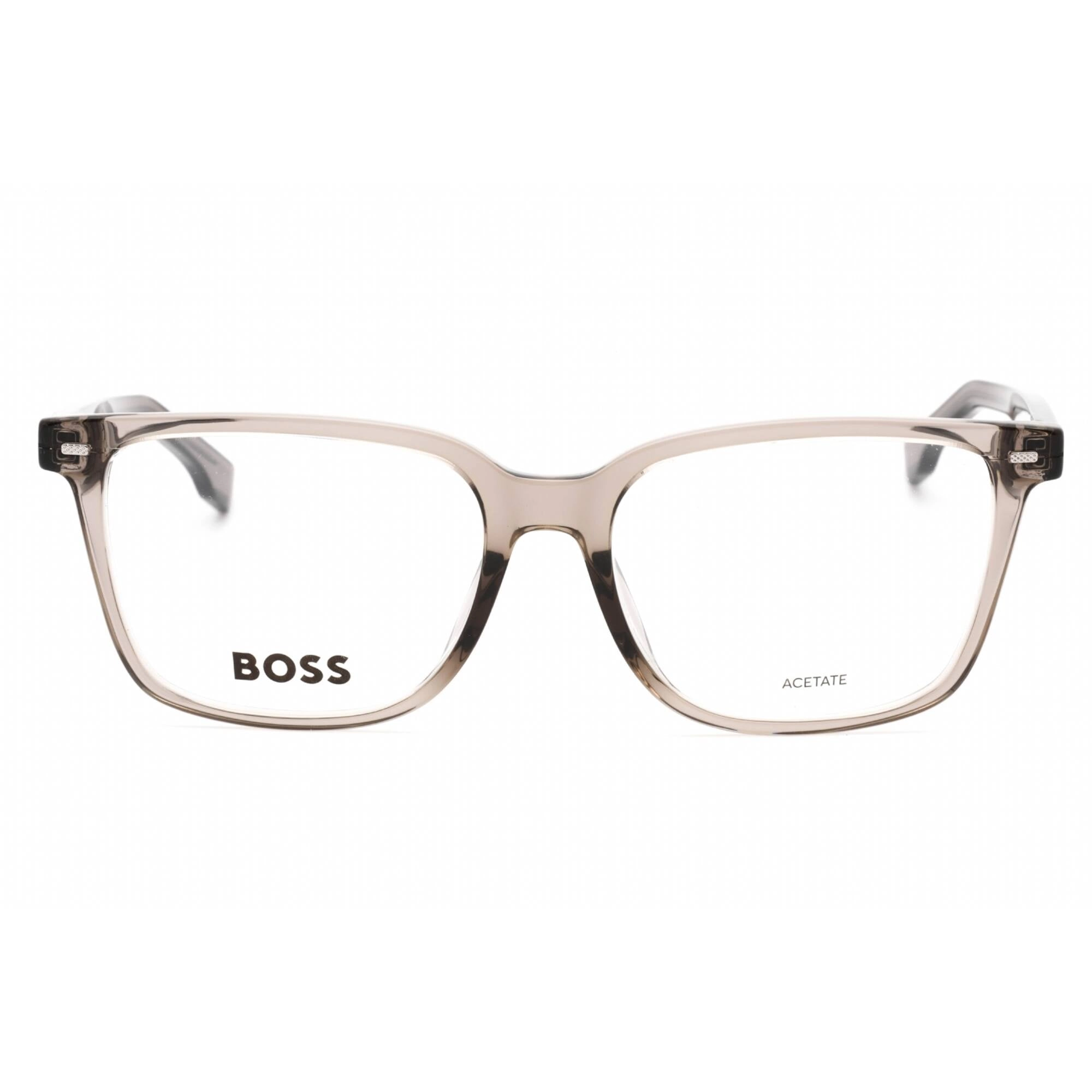 Hugo Boss Men's Eyeglasses - Brown Plastic Rectangular Frame | BOSS 1480/F 009Q 00