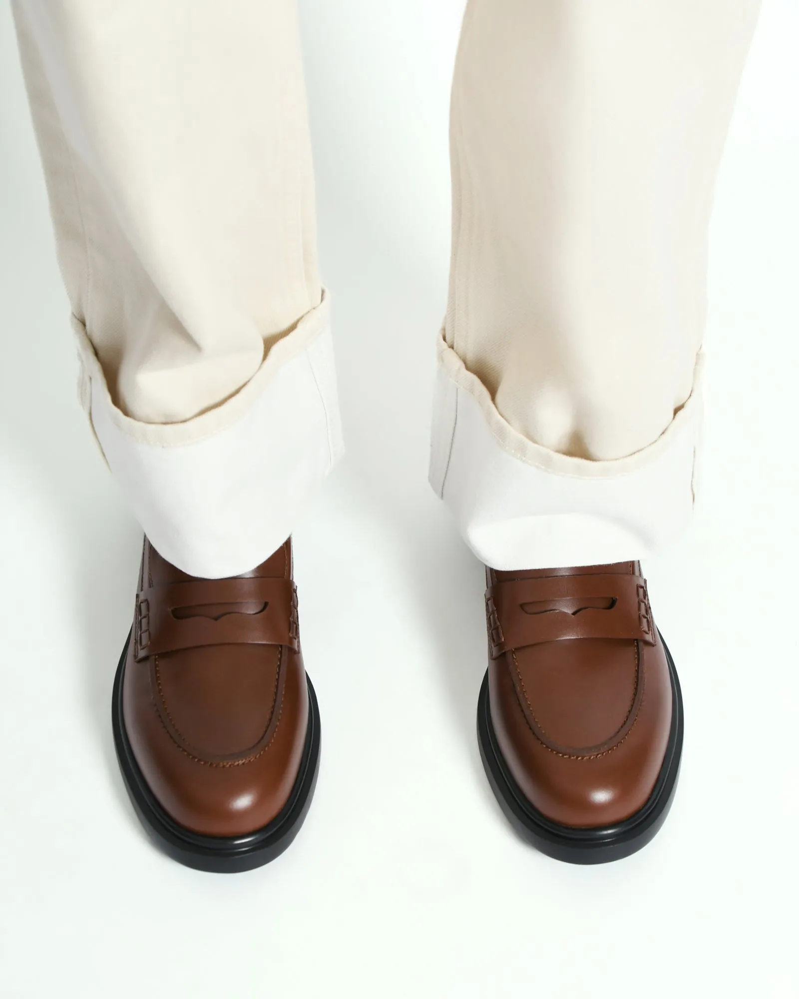 JARVIS LOAFERS CHESTNUT LEATHER