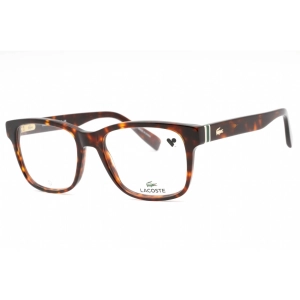Lacoste Men's Eyeglasses - Dark Havana Plastic Square Shape Full Rim Frame | L2937 230
