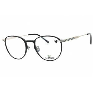 Lacoste Men's Eyeglasses - Matte Black Metal Round Shape Full Rim Frame | L2284E 002