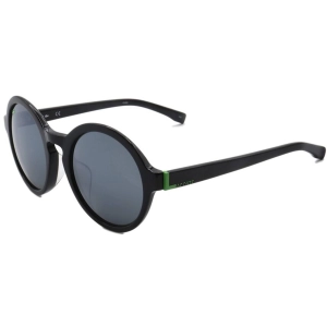Lacoste Men's Sunglasses - Black Plastic Round Frame Grey Lens | LACOSTE L840SA 001