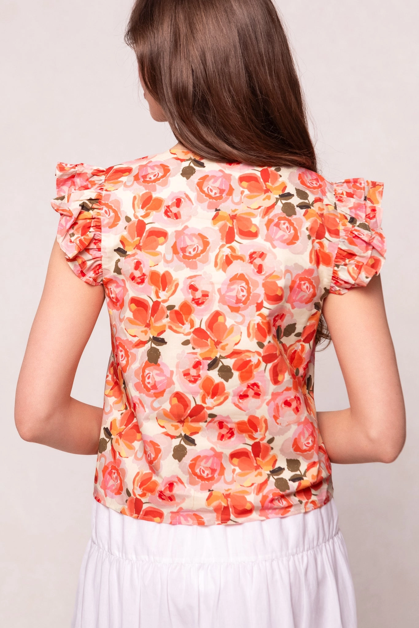 Lana Blouse in Pink Floral