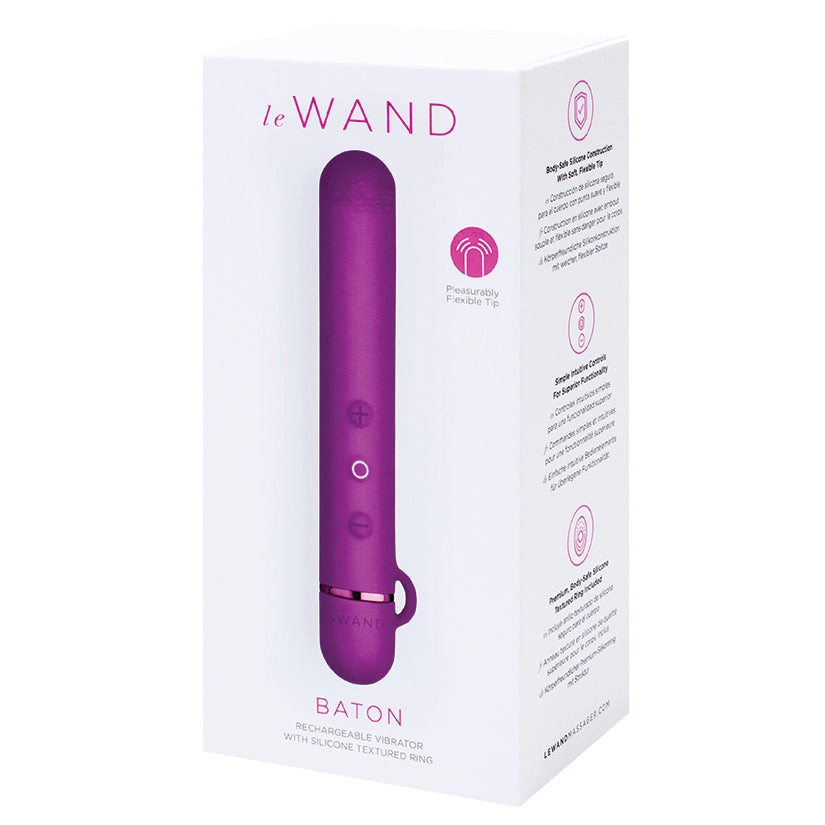 Le Wand Baton Vibrator - Dark Cherry