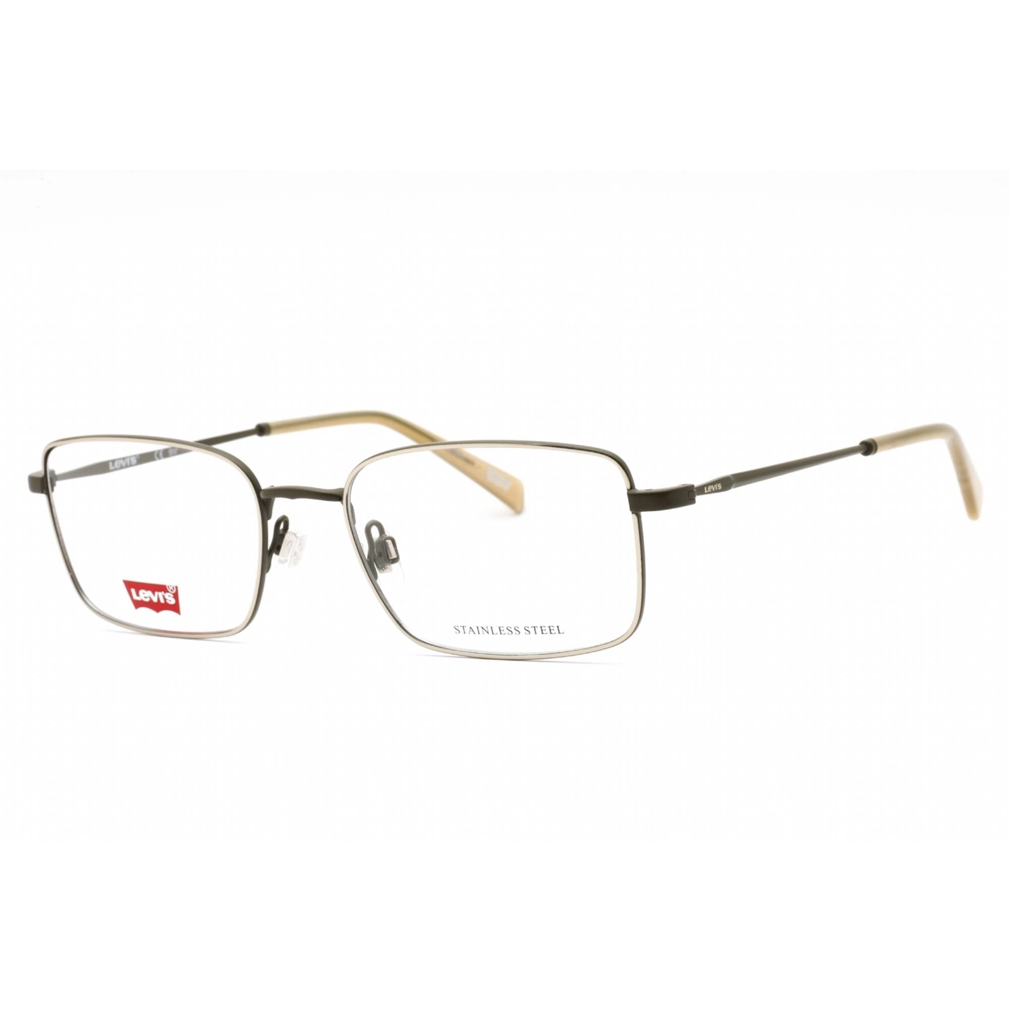 Levi's Men's Eyeglasses - Matte Palladium Green Rectangular Frame | LV 5039 0413 00