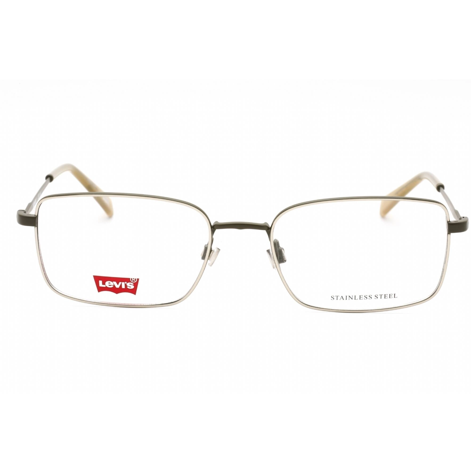 Levi's Men's Eyeglasses - Matte Palladium Green Rectangular Frame | LV 5039 0413 00