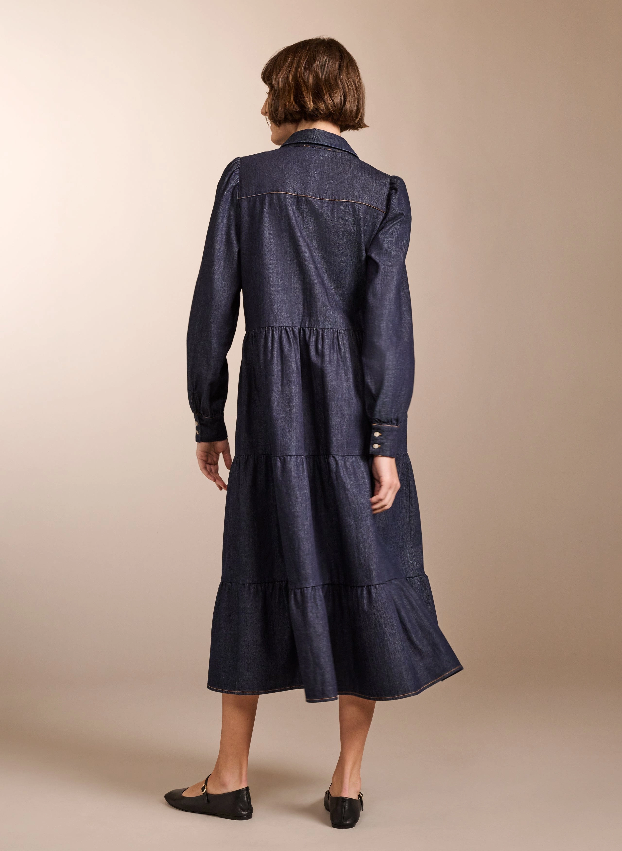 Mel Organic Cotton Dress | Dark Denim