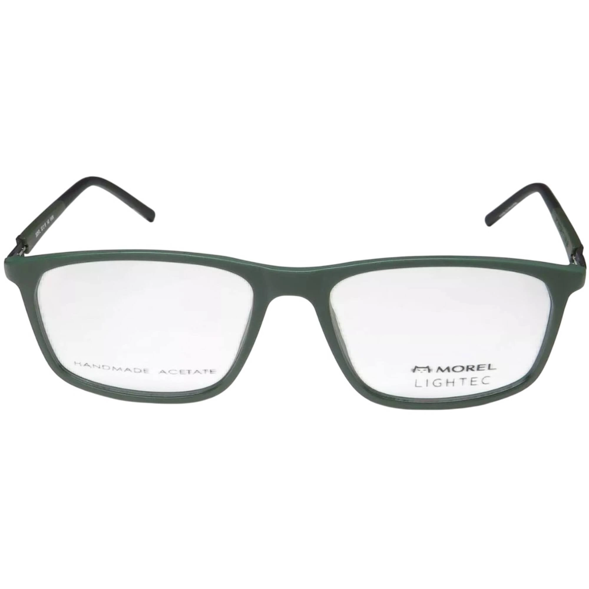 Morel Men's Eyeglasses - Green Plastic Full Rim Rectangular Shape Frame | 30267L VN06