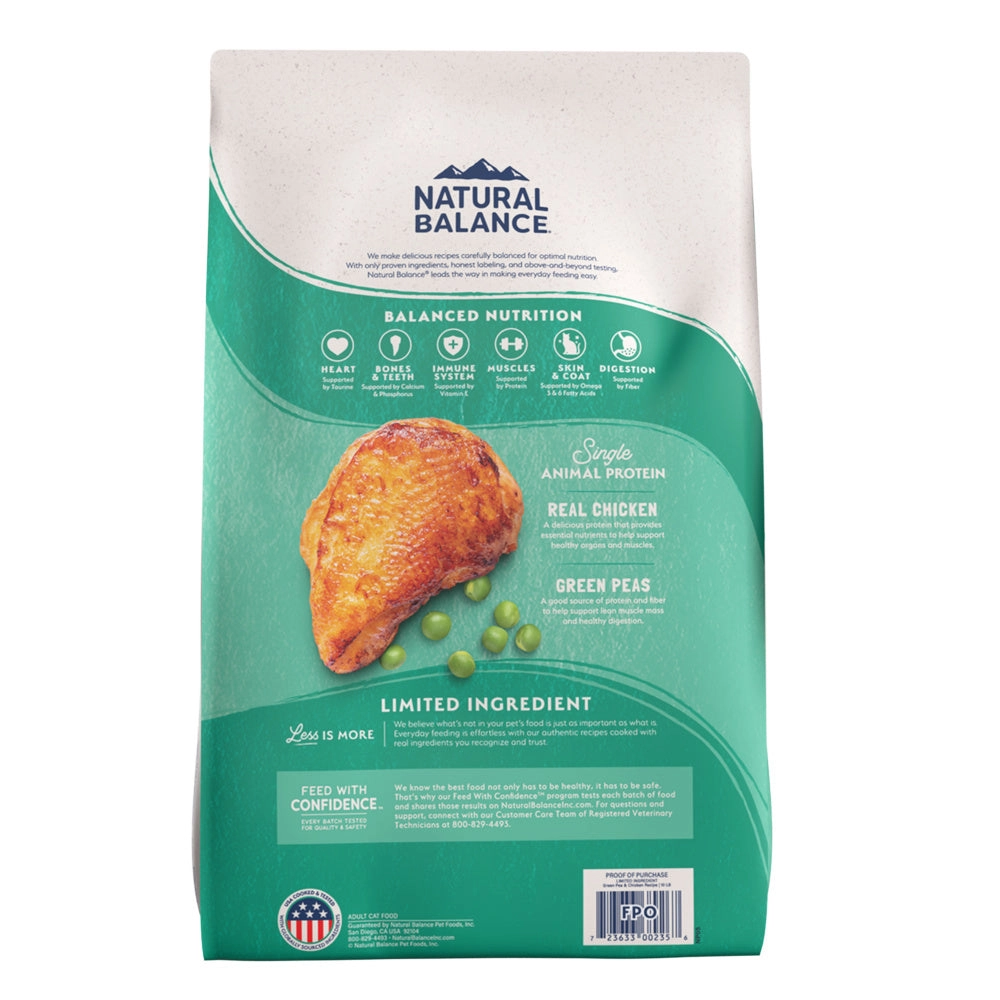 Natural Balance L.I.D. Limited Ingredient Diets Green Pea & Chicken Dry Cat Food