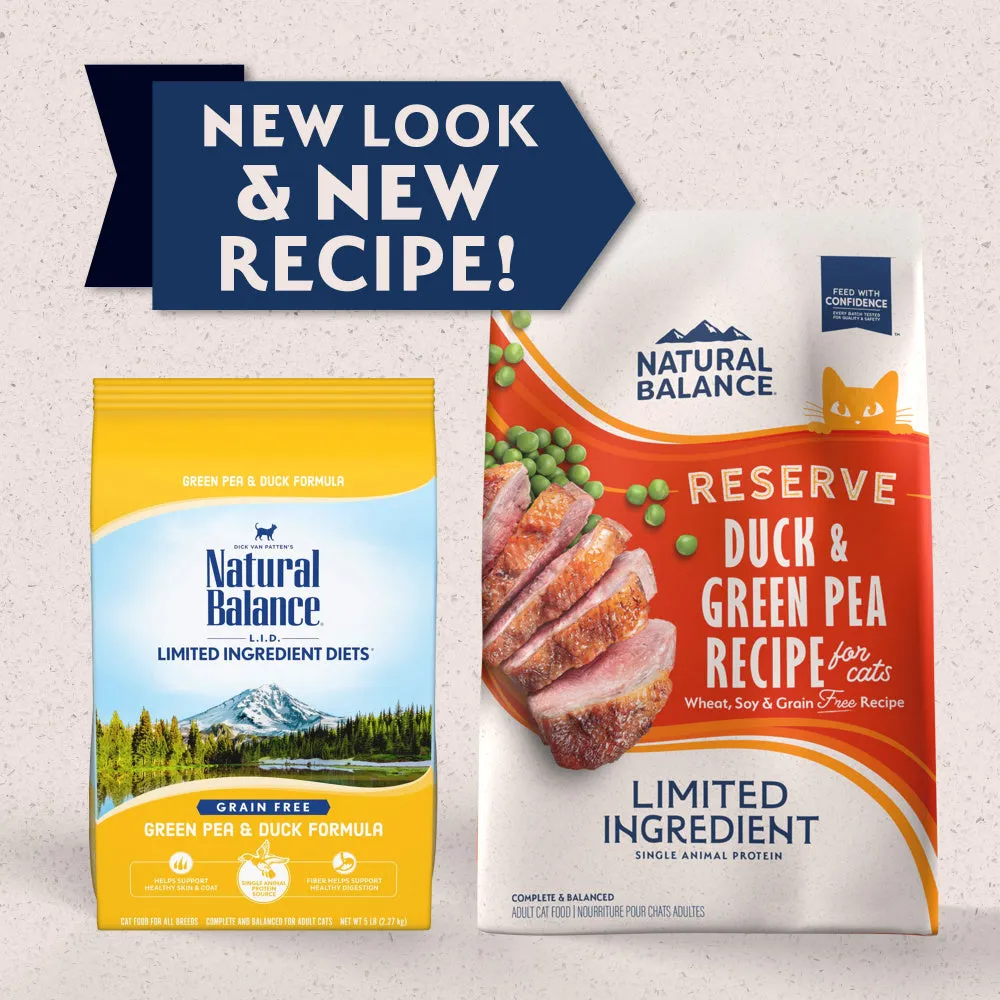 Natural Balance L.I.D. Limited Ingredient Diets Green Pea & Duck Dry Cat Food