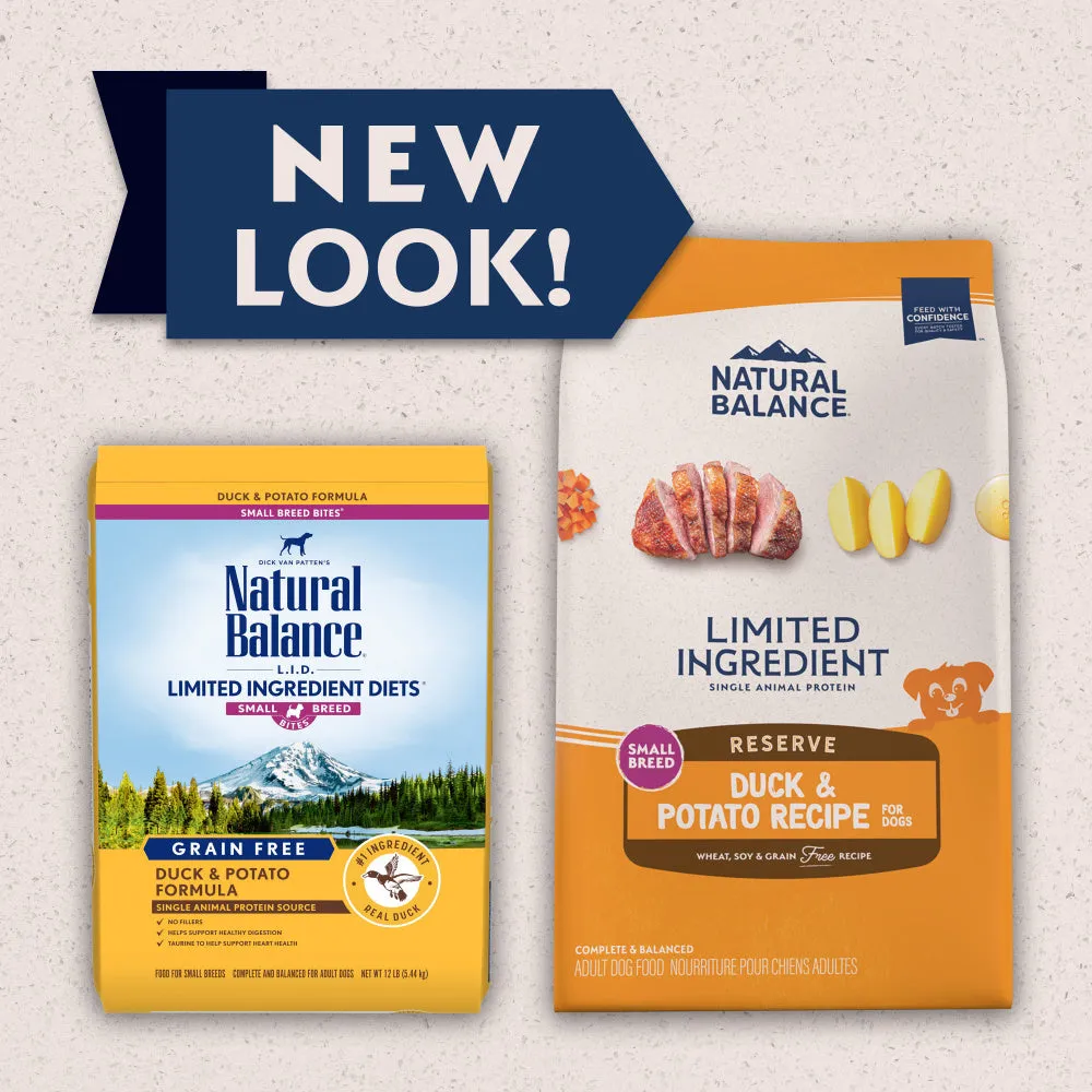 Natural Balance L.I.D. Limited Ingredient Diets Potato & Duck Small Breed Bites Dry Dog Food