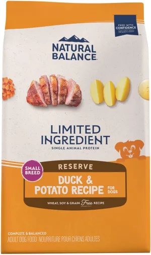 Natural Balance Limited Ingredient Reserve Grain-Free Duck & Potato Small Breed Bites Recipe Dry Dog Food
