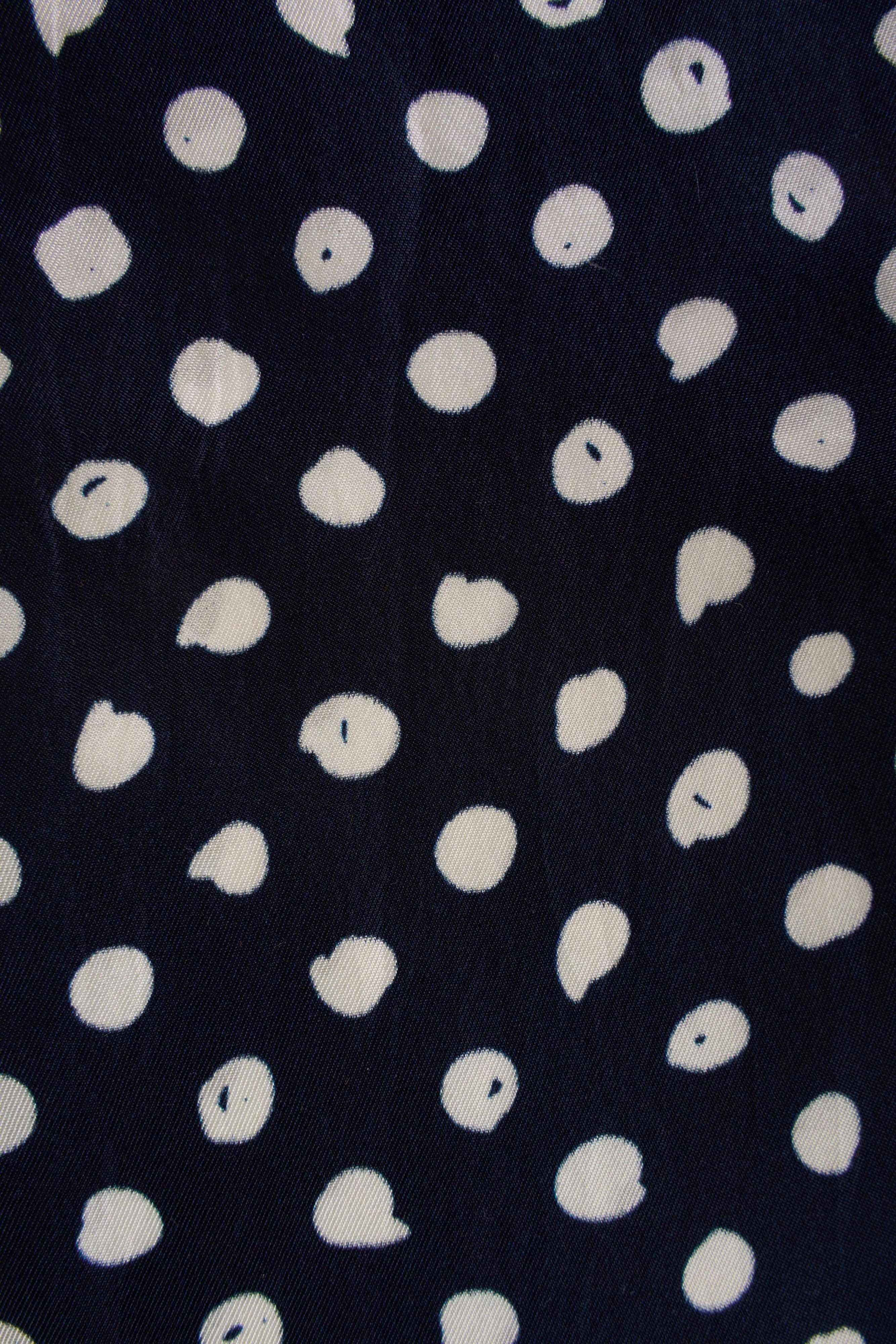 Navy Spot Silk Necktie