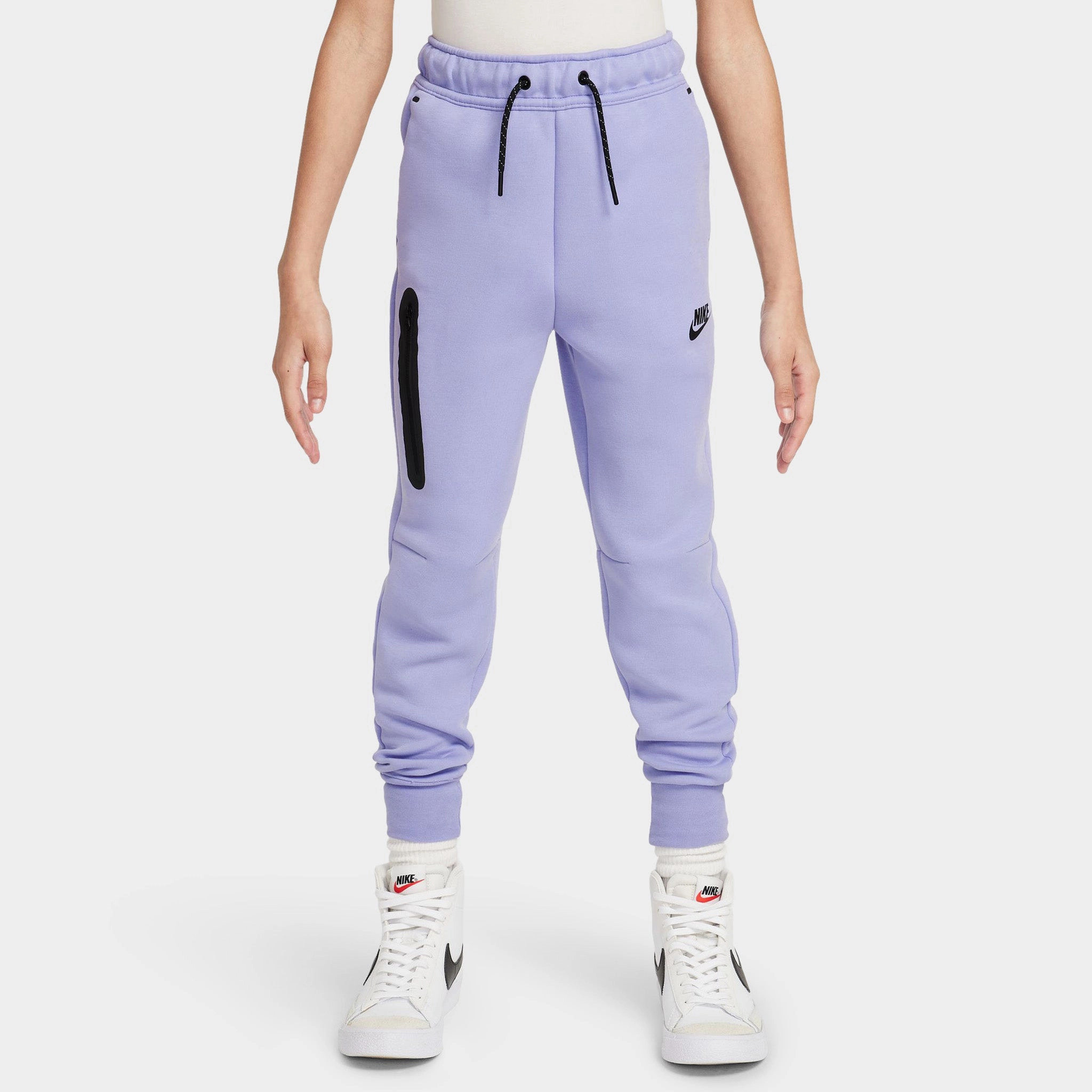 Nike Sportswear Junior Girls' Tech Fleece Joggers Lilac Ice / Black - Black