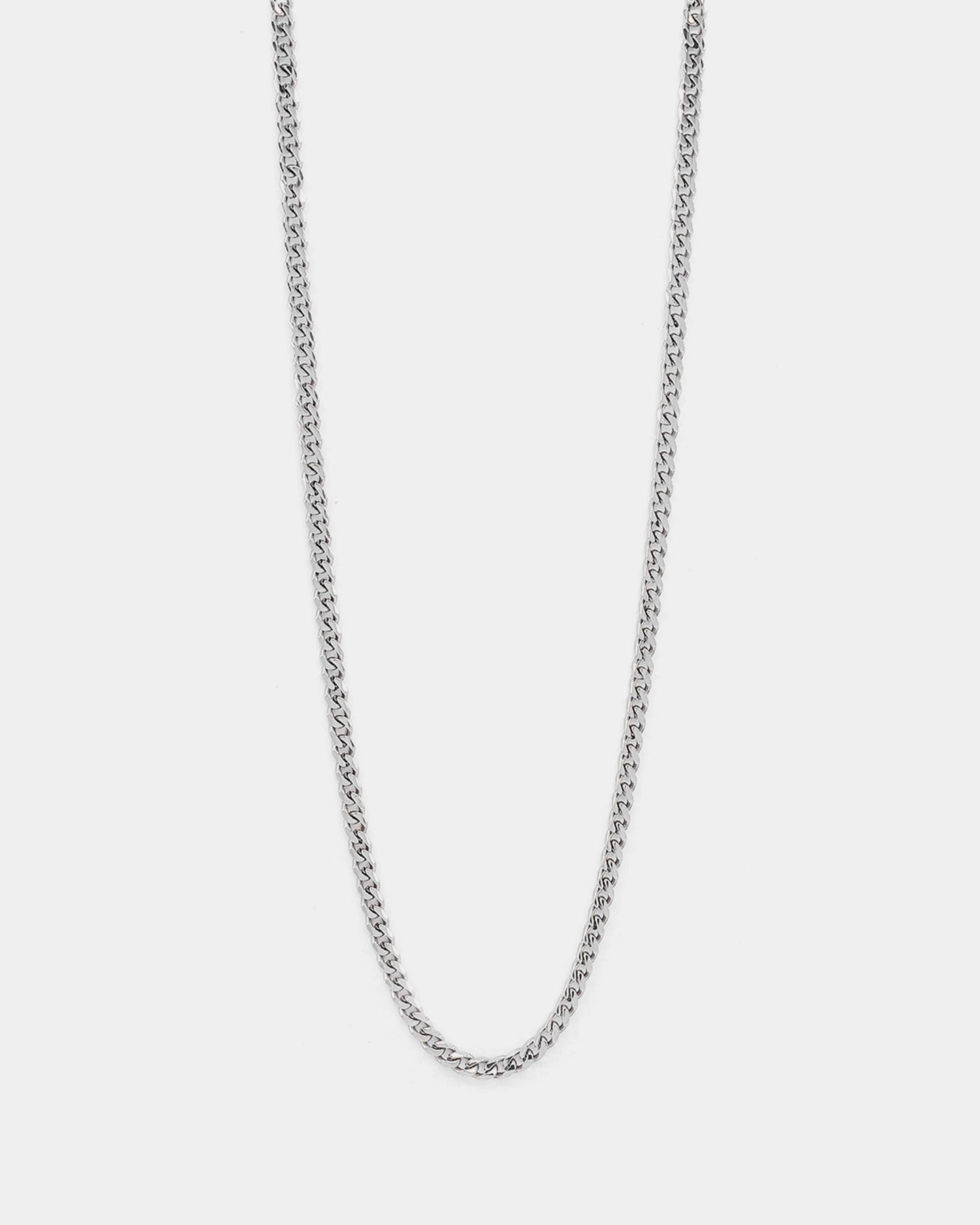 NXS 2.7MM Diamond Cut Curb Chain White Gold