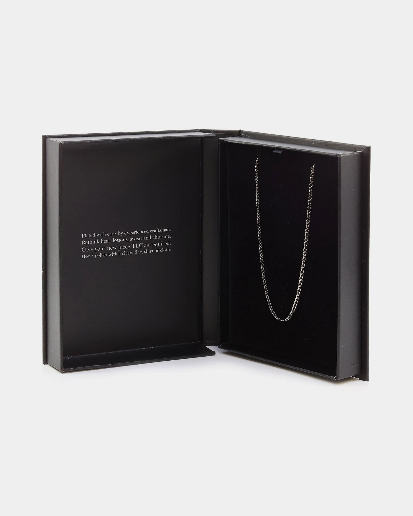 NXS 2.7MM Diamond Cut Curb Chain White Gold