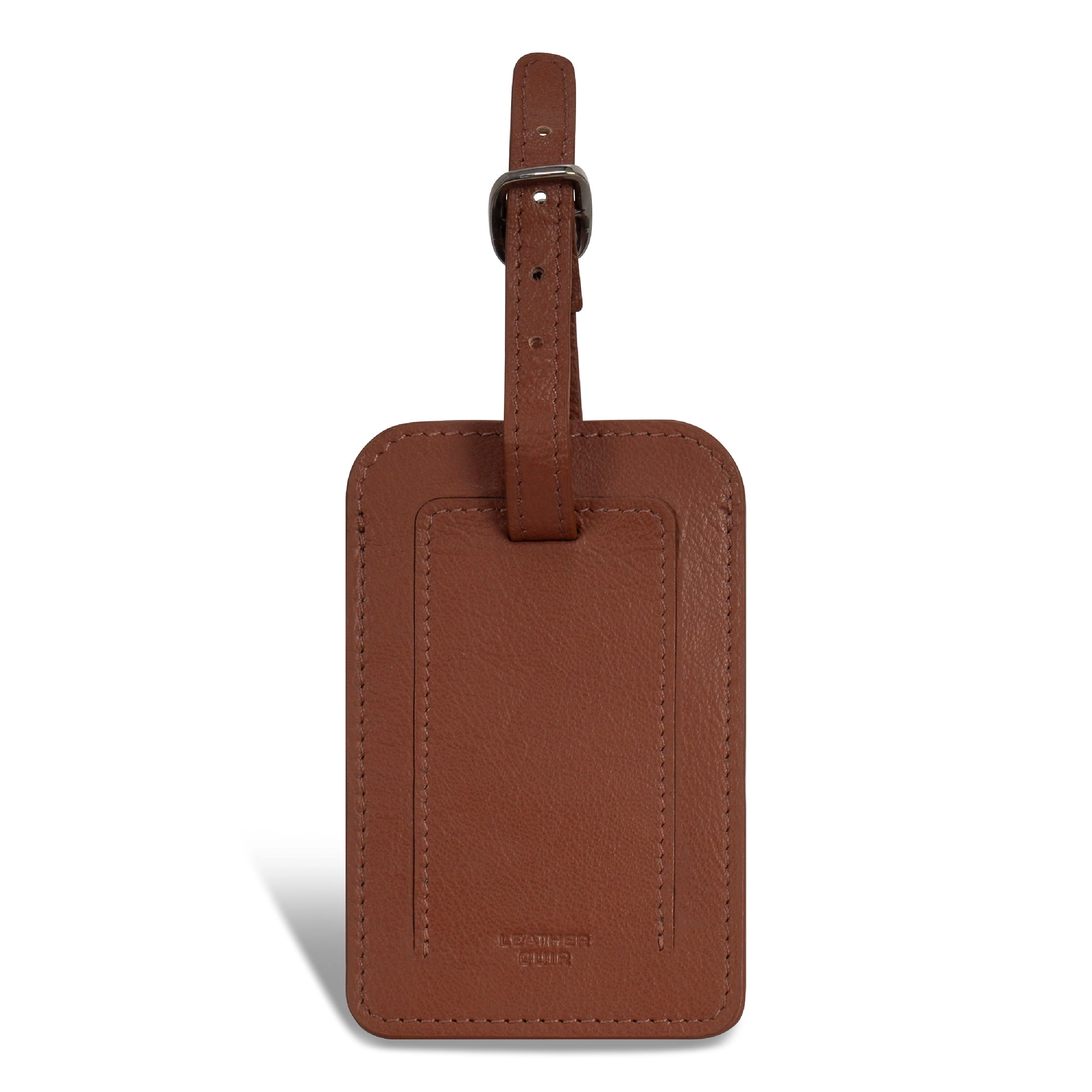 Onyx / Leather Luggage Tags *Drop Ship*
