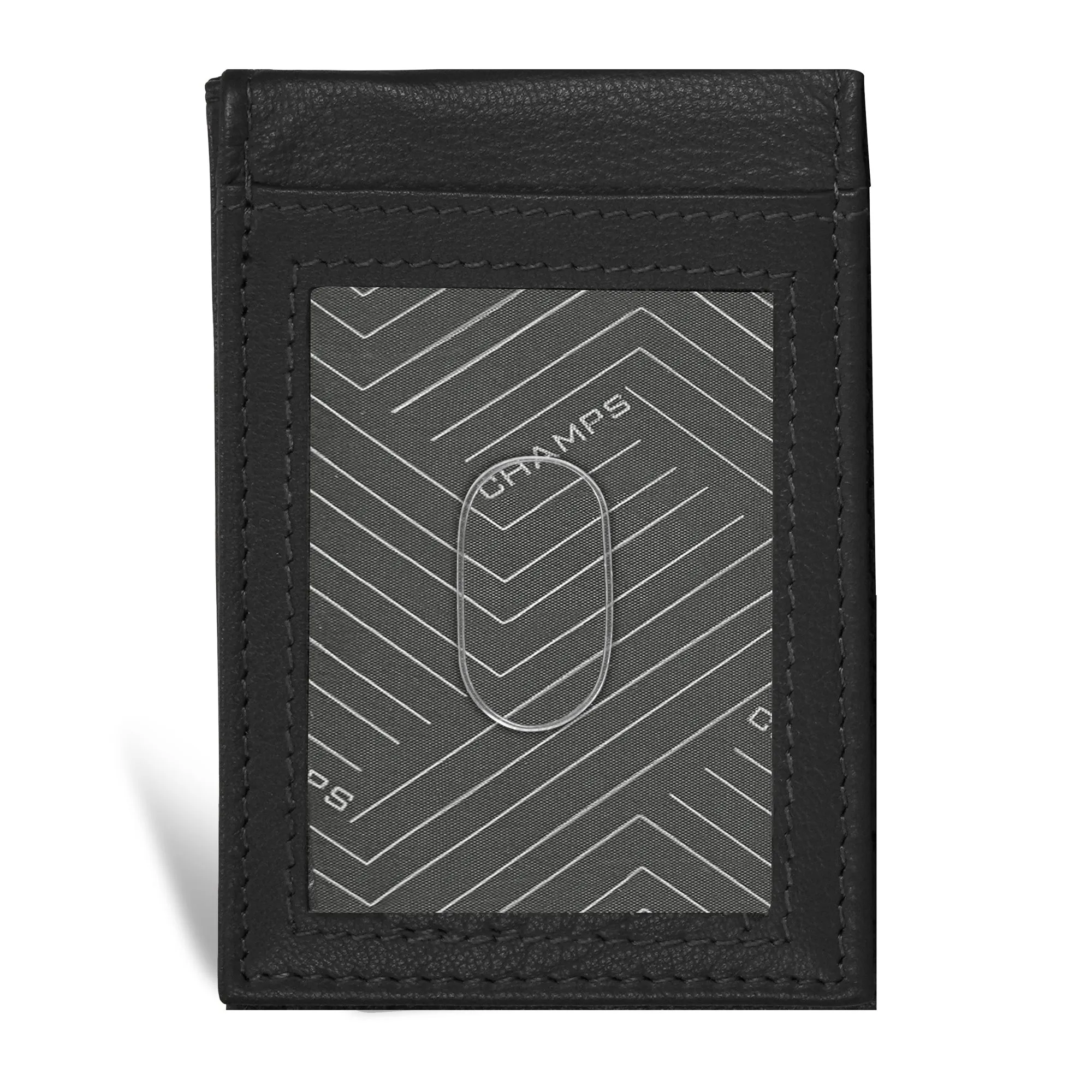 Onyx / Leather Mag Hybrid Card Holder *Drop Ship*
