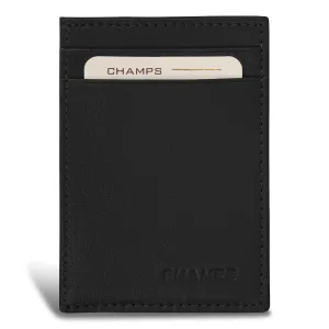 Onyx / Leather Mag Hybrid Card Holder *Drop Ship*