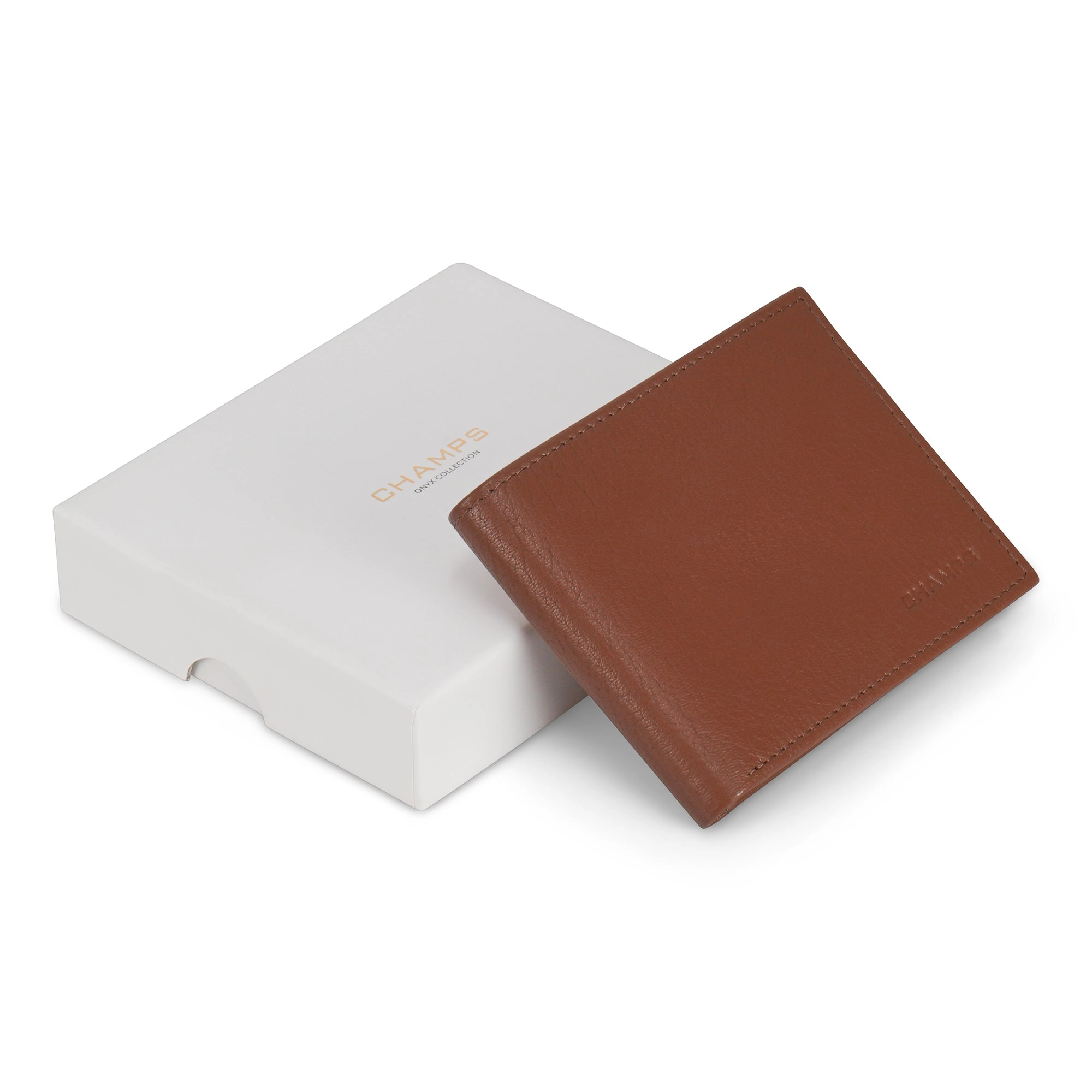 Onyx / Leather Top Wing Wallet *Drop Ship*