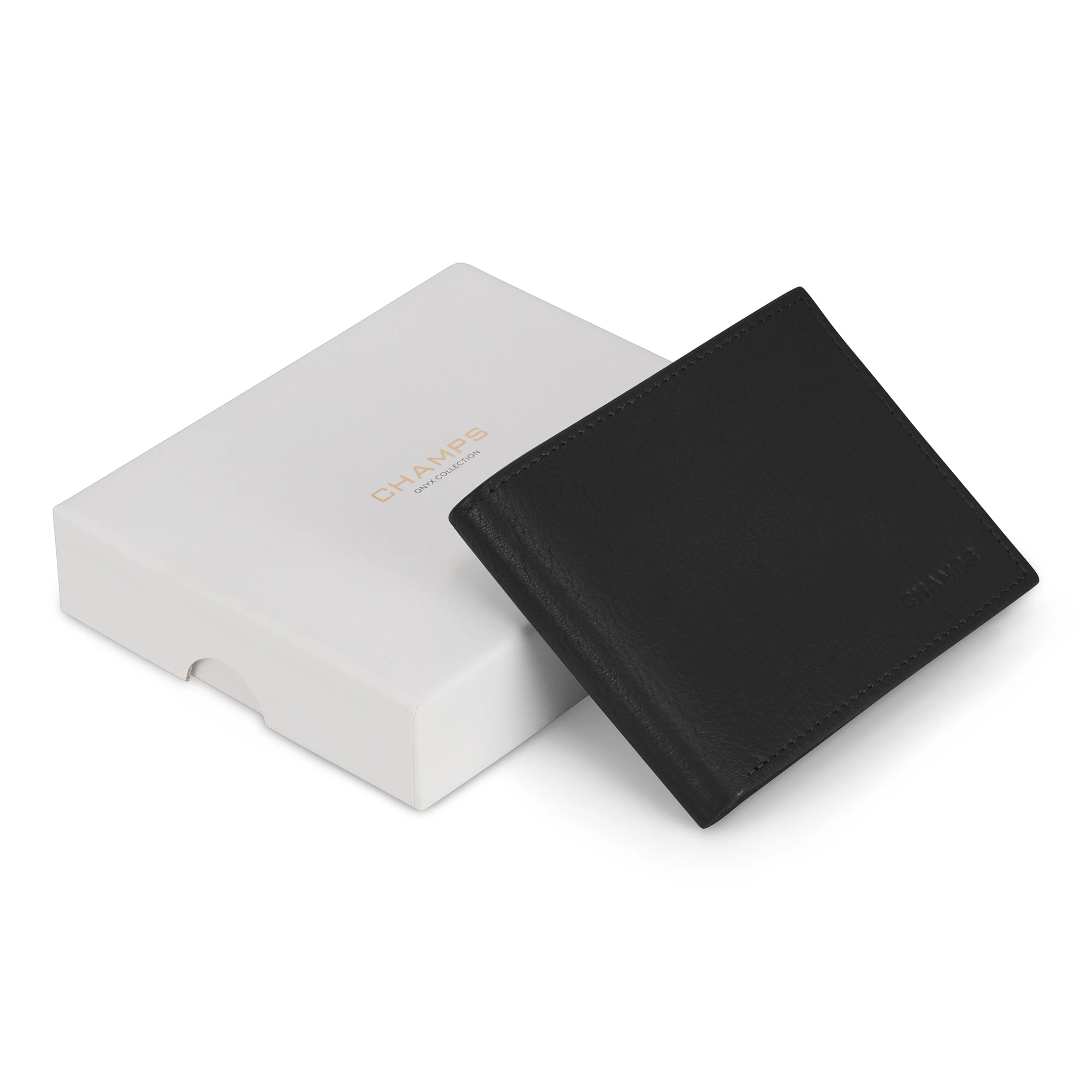 Onyx / Leather Top Wing Wallet *Drop Ship*