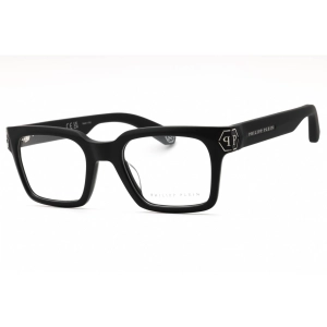 Philipp Plein Men's Eyeglasses - Black Acetate Rectangular Full Rim | VPP082M 0703