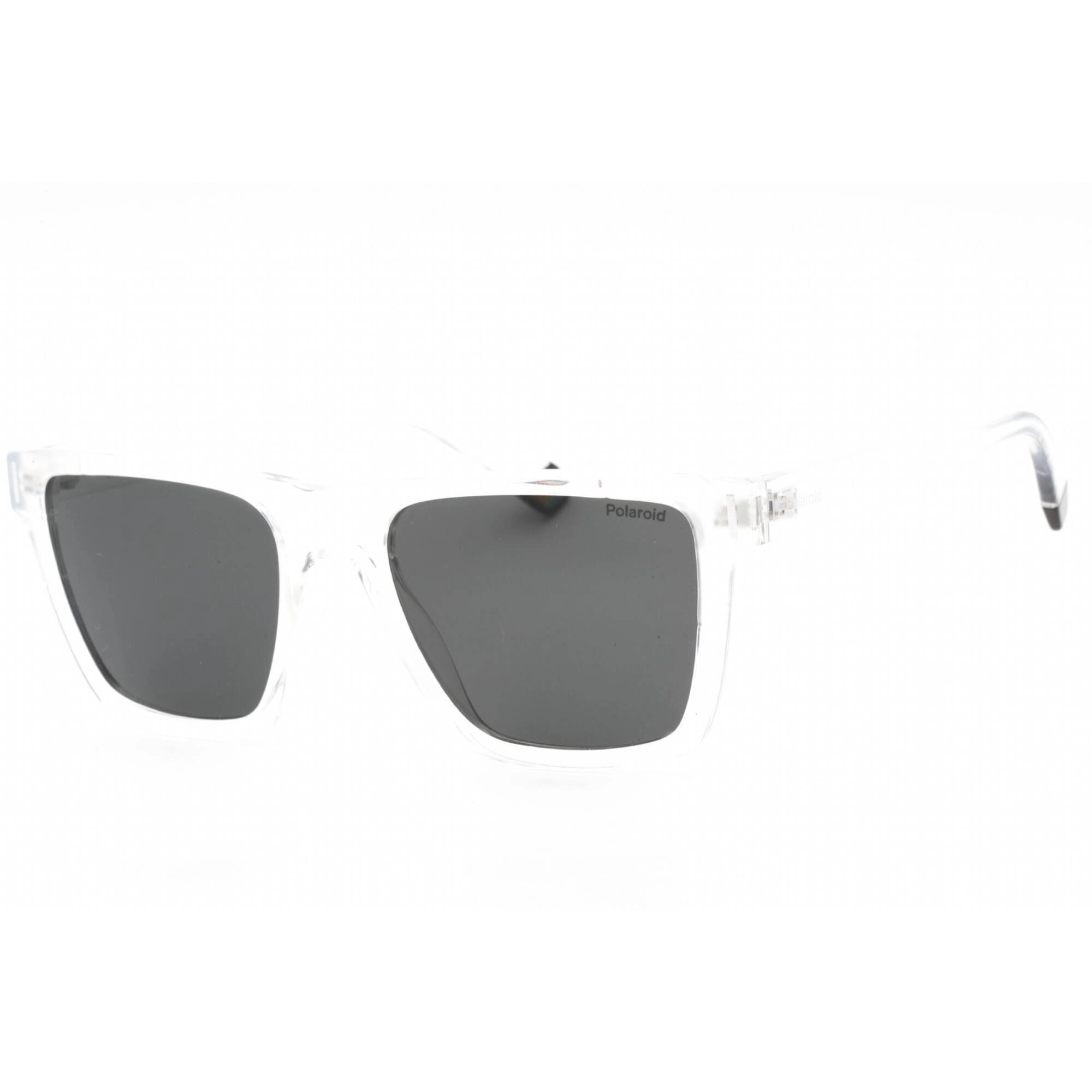 Polaroid Core Men's Sunglasses - Crystal Plastic Square Frame | PLD 6176/S 0900 M9