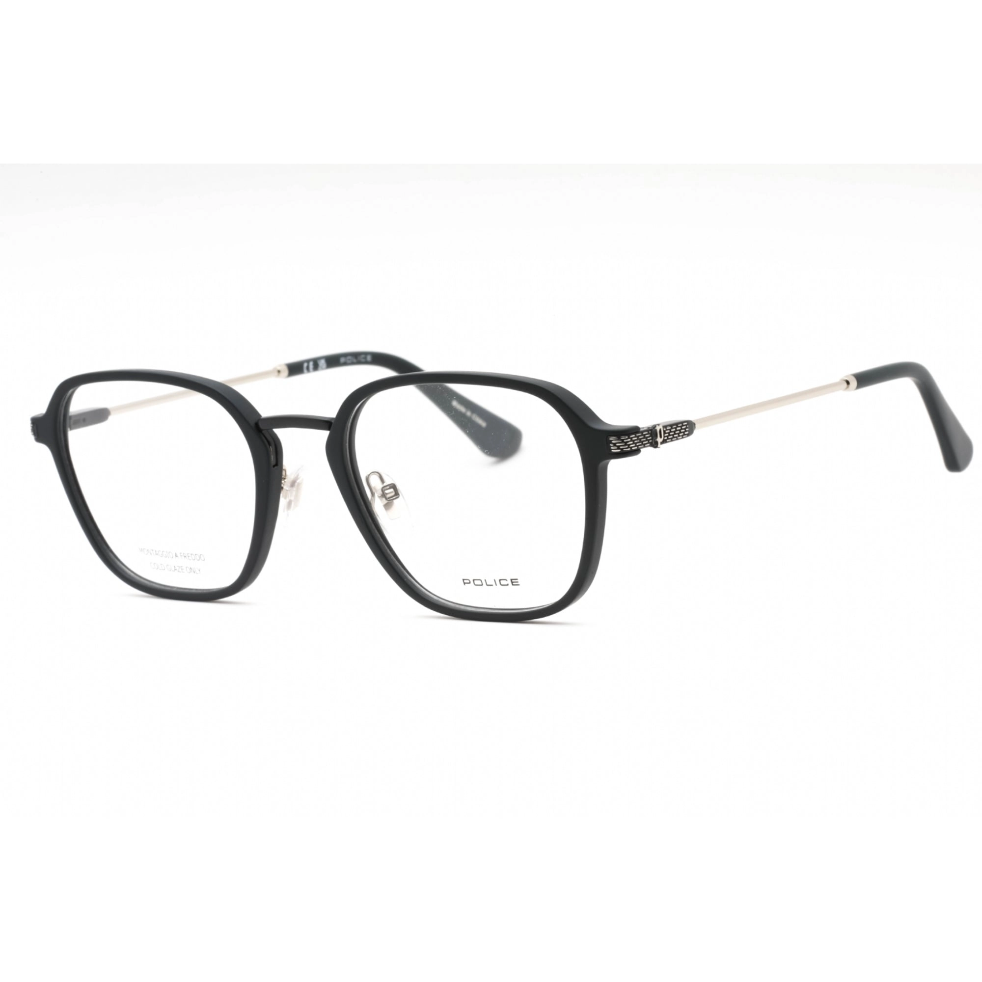 Police Men's Eyeglasses - Dark Tortoise Injected Propionate Square Frame | VPLG78 B04M