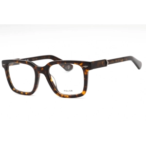 Police Men's Eyeglasses - Dark Tortoise Plastic Square Full Rim Frame | VPLG80 0722